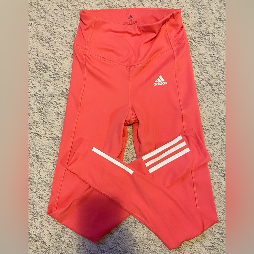 Cutest Adidas Coral Pink Leggings!